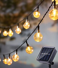 abordables -Guirlande lumineuse de 6 m, 30 LED EL 5 mm, 1 jeu de supports de montage, 1 jeu de guirlandes lumineuses créatives multicolores, blanc chaud et blanc froid, lumières de vacances, fête solaire,