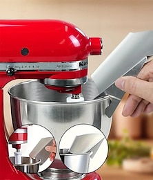 economico -protezione anti-versamento in acciaio inossidabile, accessorio per robot da cucina, protezione anti-schizzi, coperchio per ciotola, accessorio per la cottura al forno, strumento compatibile con il