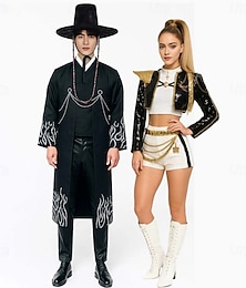 levne -Inspirováno korejskými idoly Popová hvězda Kostým Halloween skupinové kostýmy pro páry Krásné šaty Virtuální idol Filmové kostýmy for Pro páry Pánské Dámské Dospělí předvečer Všech svatých Karneval