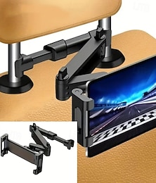 abordables -Soporte para tableta para reposacabezas de automóvil 3 en 1 con rotación de 360 grados y brazo de extensión ajustable: diseño plegable, soporte de abrazadera seguro compatible con 4 iPad Pro/Air/Mini