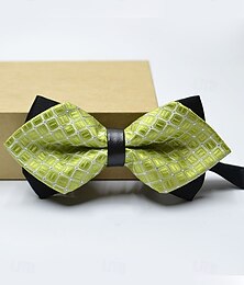 abordables -Nœud papillon de Noël pour homme avec motif géométrique, accessoire de smoking formel pré-noué réglable, plusieurs options de couleurs pour les fêtes et les cadeaux de fin d'année