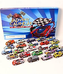 levne -Adventní kalendář 2025 pro děti, chlapce, 24denní vánoční odpočítávací kalendář s natahovacím mechanismem, auta, vozidla, vánoční dárky, vánoční adventní kalendáře, sada aut pro děti, batolata a