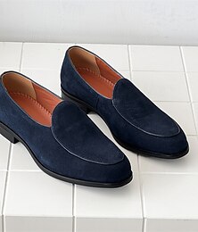 olcso -férfi velúr mokaszinok klasszikus bebújós lapos talpú, könnyű, kényelmes cipők városi hétköznapi viseletre