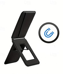 baratos -Suporte magnético multifuncional para telefone com slot para cartão e 1 ímã adesivo compatível com a série iPhone, uso em vários cenários, ângulo ajustável e suporte magnético dobrável forte