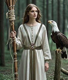 levne -Retro Středověké Renesanční Náramek Pouzdro na opasek Viking Keltský rytíř Ranger Maškarní kostým Dámské Viking Fantazie předvečer Všech svatých Karneval Výkon LARP Ren Faire Dospělí Pásek