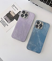 levne -telefon Carcasă Pro iPhone 16 15 14 Pro Max Plus 13 Pro Max Zadní kryt Nárazuvzdorné Retro Plátno Pokování