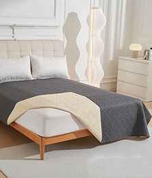 economico -Copertura per letto impermeabile trapuntata - coperta leggera lavabile protezione per materassi e copriletto multifunzionale