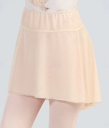 billiga -Balett Kjolar Ren Färg Tvinning Dam Prestanda Träning Ärmlös Hög Polyester