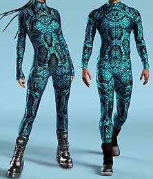 abordables -Halloween Costumes Zentai Costume de cosplay Combinaisons Costume de Carnaval Combinaison Intégrale Déguisement Sexy Halloween Enfant Adulte Homme Femmes Garçons Mascarade Performance Soirée
