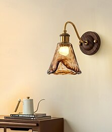 abordables -Aplique de pared LED de cristal de 1 luz, aplique de pared moderno, aplique de pared de cristal minimalista, lámpara de pared para estudio, sala de estar, dormitorio 110-240 V