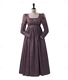levne -dámské regentské šaty z roku 1791 jane austen vintage šaty s vysokým pasem čajové šaty retro vintage středověká renesanční dámská halloween karnevalová maškaráda