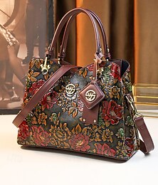 abordables -Sac à main vintage en similicuir pour femme avec motif floral en relief – élégant sac à bandoulière rétro pour dames, mariages, fêtes et occasions formelles