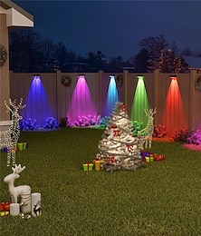voordelige -LED-zonnewandlampen, padverlichting, hekverlichting, hekverlichting, podiumverlichting, regenboog vaste kleur, multi-mode sfeerverlichting, 1 stuk