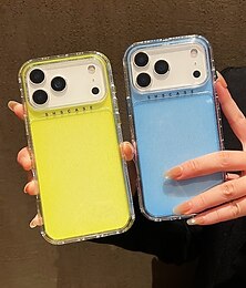 halpa -puhelin Etui Käyttötarkoitus iPhone 17 Pro Max 17 Air 16 15 14 Pro Max Plus 13 Pro Max Takakuori Ei-keltainen Bling Glitter Shiny Iskunkestävä Retro TPU Akryyli