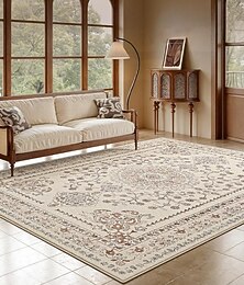 economico -tappeto persiano vintage, tappeto decorativo antiscivolo in finto cashmere, morbido tappetino da pavimento, tappeti resistenti per tutti i giorni, perfetti per le famiglie &animali domestici