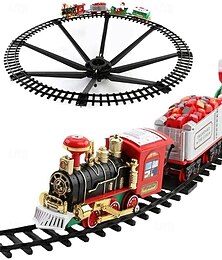 abordables -Train de Noël suspendu, jouet de train de Noël avec son et lumière pour enfants, jouet de train autour&amp;sous le sapin de Noël, la meilleure décoration de Noël d'intérieur pour le jardin familial