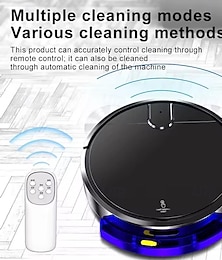 abordables -Nouveau robot de balayage et d'aspiration automatique rechargeable 3 en 1 avec télécommande intelligente pour une utilisation à domicile ou au bureau