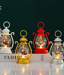 levne -1 ks 16,2 * 7,1 cm vánoční ruční lucerna LED elektronická svíčka stolní ozdoba světlo noční světlo dekorativní světlo ag13*3 baterie