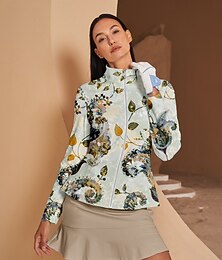preiswerte -Damen Golfjacke Leicht Grün Langarm Oberteil Damen-Golfkleidung, Kleidung, Outfits, Kleidung