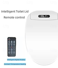 economico -Coperchio del water con telecomando intelligente, asciugatrice, acqua, vento, temperatura, coperchio del water universale per il bagno, temperatura costante intelligente