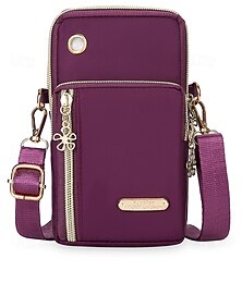 abordables -Sac à bandoulière imperméable pour femme avec design multi-poches, sac à main de voyage en nylon léger pour l'extérieur, le sport et l'utilisation quotidienne