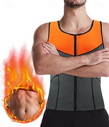 olcso -Férfi Színes Légáteresztő Hasformáló Alakformáló izzasztó mellény mert Tornaterem Fitnessz