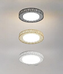 abordables -Plafonnier LED rond moderne, design créatif en métal acrylique, éclairage à intensité variable avec télécommande, lampe de plafond minimaliste pour salon, couloir, chambre à coucher