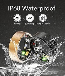 billiga -Uppgraderad smart ring unisex hälsoarmband - IP68 vattentät fitnesstracker med sömnövervakning, stegräkning och distansregistreringsfunktioner kompatibel med iPhone- och Android-enheter.