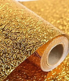 levne -2 role samolepek na kuchyňský obklad, hliníková fólie, samolepicí tapeta – tepelně odolná do 230 °C, olejotěsná, voděodolná, snadno se řezá na skříňky, sporák, pracovní desky