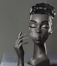 abordables -brûleur d'encens tête femme noire, tête de dame noire brûleur de parfums tête de femme noire, brûleur d'encens tête femme noire, porte-encens headscents pour divers environnements