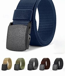 abordables -Ceinture tactique en nylon pour homme – Ceinture en sangle légère et réglable de style militaire avec boucle durable pour l'extérieur, le travail et les vêtements décontractés