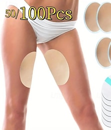 abordables -Lot de 50/100 coussinets anti-friction pour les jambes, coussins transparents et confortables absorbant la transpiration pour éviter les frottements et les irritations de la peau
