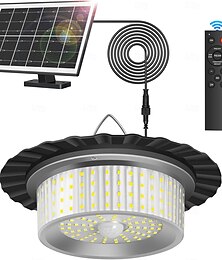 halpa -aurinkovaja ulkona sisätiloissa, päivitä 244 led-valaistuksen liiketunnistimen riippuvalaisin, vedenpitävät aurinkovalot kaukosäätimellä, ajastin, 5 tilaa vajan huvimajaan, autotalliin, navettaan
