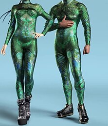 abordables -Carnaval Trajes Zentai Traje de cosplay Body Disfraz de carnaval Traje de Cuerpo Completo Disfraz Sexy Víspera de Todos los Santos Niños Adulto Hombre Mujer Chico Mascarada Rendimiento Fiesta Disfraz