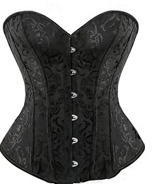 Недорогие -Жен. Корсет Корректирующее белье Утягивающее белье Корректирующее белье Сексуальный корсет Секси Милая Цветочный принт Чистый цвет Пуговицы Отпуск Для вечеринок Для улицы Без рукавов Корсет