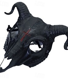 abordables -démon chèvre Satan Halloween Masque Horreur Déguisement effrayant Visage Complet Adulte Unisexe Halloween Carnaval Performance Soirée Déguisements d'Halloween faciles Se déguiser