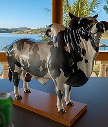 halpa -Nelore Bull -viina-annostelija 2l käsintehty alkoholikarahvi puisella pohjalla hauska brasilialainen härkäpulloteline viskille, skotlantilaiselle vodkalle, viinille, ainutlaatuinen kodin baaritarvike
