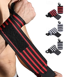 economico -Da donna Da uomo Regolabile A righe Tutore per polso sportivo Supporto per polso Cinghia di compressione da polso da 2 pezzi Per Tendinite Sollevamento pesi