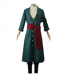 preiswerte -Seeräuber Roronoa Zoro Anime Cosplay Kostüm Outfits Cosplay-Anzüge Karneval Maskerade Kostüm Für Herren Jungen Kinder Erwachsene