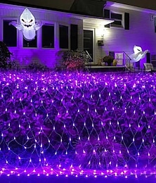 levne -LED Síťové Světlo 8x10M 2600Led Vánoční/Halloweenské Prázdninové Kouzelné Řetězové Světlo Pro Zahradu Vánoční Svatební Party Okno Záclonová Girlanda Ozdoba Vánoční Osvětlení AC85-265V EU US AU UK