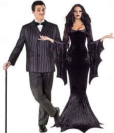 levne -Gotický horor Temná akademie Obleky a blejzry Halloween skupinové kostýmy pro páry gotický Filmové kostýmy for Pro páry Pánské Dámské Dospělí Děti předvečer Všech svatých Karneval
