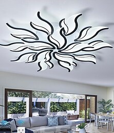 preiswerte -3-flammig 5-flammig 60/68/78/90/100 cm Dimmbar Cluster-Design Deckenleuchten Metall Acryl Geschichtet Künsterlischer Stil Moderner Stil Lackierte Oberflächen Schwarz LED Modern 110-120V 220-240V