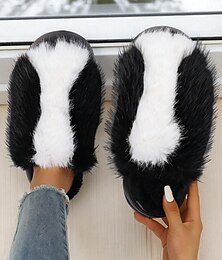 economico -pantofole pelose color cachi da donna, calde e comode, perfette per rilassarsi a casa, serate accoglienti e vacanze invernali