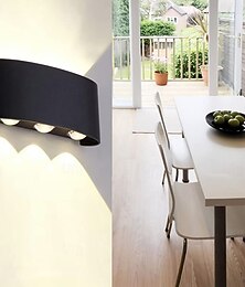 levne -3-světelná 17cm led nástěnná svítidla geometrický design vodotěsná venkovní nástěnná svítidla moderní minimalistický styl hliníkové obývací pokoj ložnice chodbové nástěnné světlo ip65 85-265v