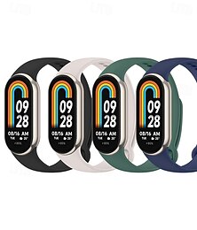 preiswerte -4er-Pack Smartwatch-Armbänder, kompatibel mit Xiaomi Mi Band 10, Band 9, Band 8, Smartwatch-Armband, verstellbares Sportarmband, Ersatzarmband