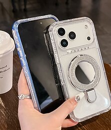 levne -telefon Carcasă Pro iPhone 17 Pro Max 17 Air 16 15 14 Pro Max Plus 13 Pro Max Zadní kryt se stojánkem Bling Glitter Lesklé Nárazuvzdorné Retro TPU Akrylát