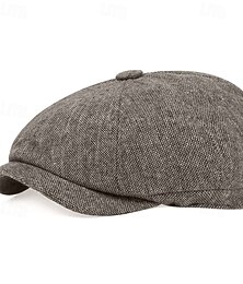 levne -Retro Řvoucí 20s 20. léta 20. století Baret Běžný Velký Gatsby Gangster Maškarní kostým Pánské Dámské Nový rok Plesová maškaráda Silvestr loučení se svobodou nevěsty Festival Dospělé Klobouk Celý rok