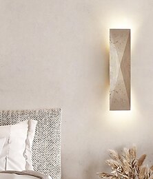 billiga -modern minimalistisk rektangulär gul travertin LED-vägglampa för trädgård/utomhus