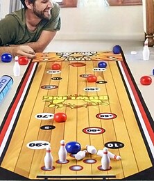 abordables -1 jeu de société de combat multisports 3 en 1 - bowling football &jeu de bataille interactif de curling pour les soirées en famille &jeux de société - table idéale pour un anniversaire de Noël