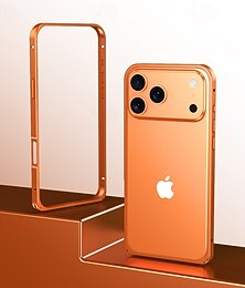 abordables -teléfono Funda Para iPhone 17 Pro Max 17 Air 17 Marco Antigolpes Antigolpes Retro Metal